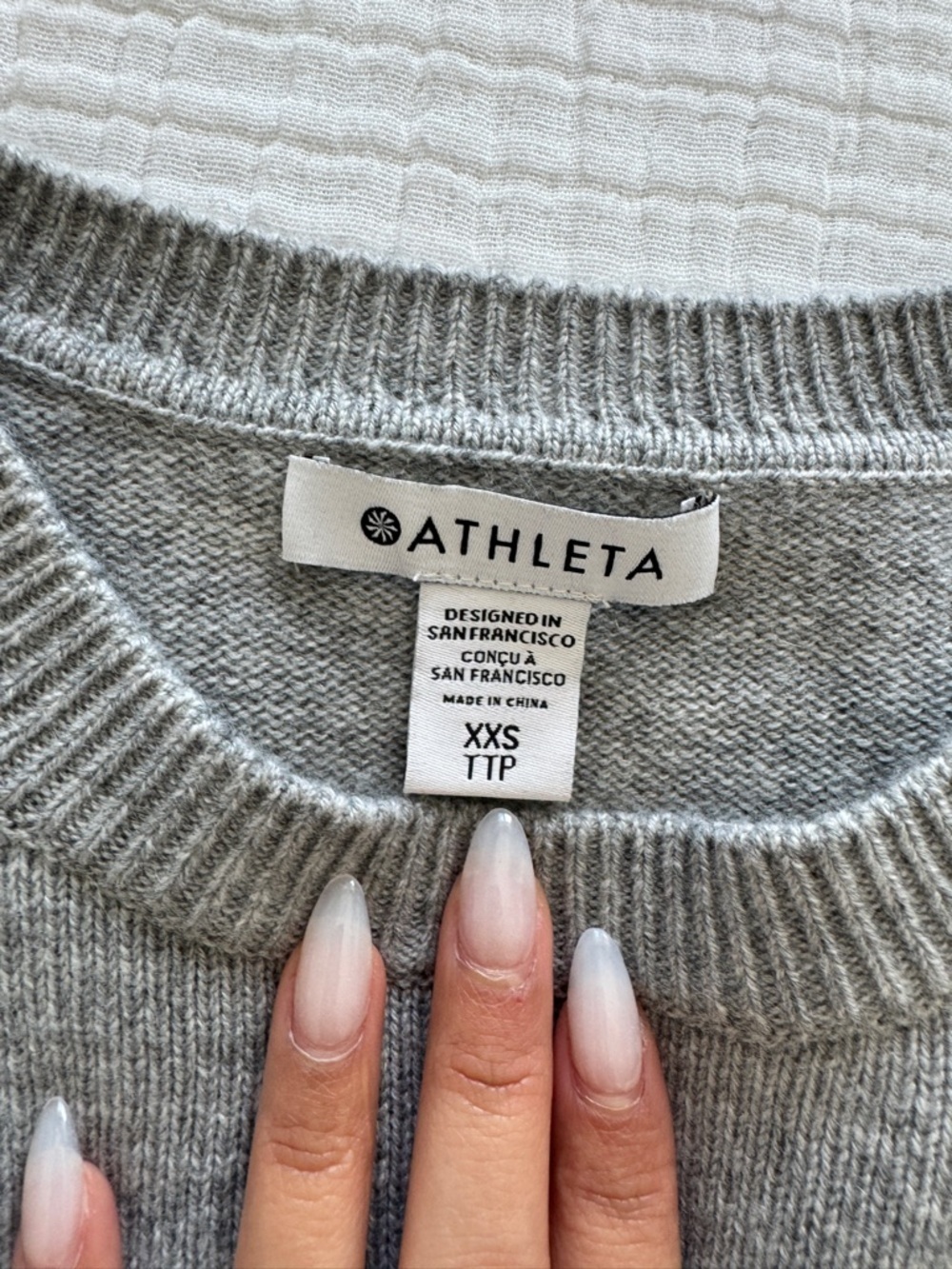 Alpine Gray CREWNECK SWEATER XXS - Picture 2 of 4